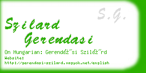 szilard gerendasi business card